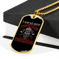 With My Own Firefighter Gift Stainless Steel or 18k Gold Dog Tag 24" Chain-Express Your Love Gifts