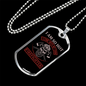 With My Own Firefighter Gift Stainless Steel or 18k Gold Dog Tag 24" Chain-Express Your Love Gifts