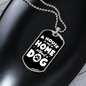 Without Dog Necklace Stainless Steel or 18k Gold Dog Tag 24" Chain-Express Your Love Gifts
