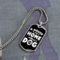 Without Dog Necklace Stainless Steel or 18k Gold Dog Tag 24" Chain-Express Your Love Gifts