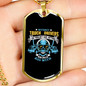 Without Truck Drivers Dog Tag Stainless Steel or 18k Gold 24" Chain-Express Your Love Gifts