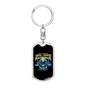 Without Truck Drivers Swivel Keychain Dog Tag Stainless Steel or 18k Gold-Express Your Love Gifts