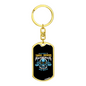 Without Truck Drivers Swivel Keychain Dog Tag Stainless Steel or 18k Gold-Express Your Love Gifts