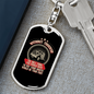 Without Trucker Swivel Keychain Dog Tag Stainless Steel or 18k Gold-Express Your Love Gifts