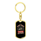 Without Trucker Swivel Keychain Dog Tag Stainless Steel or 18k Gold-Express Your Love Gifts