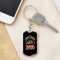 Without Trucker Swivel Keychain Dog Tag Stainless Steel or 18k Gold-Express Your Love Gifts