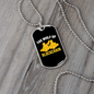 Wolf of Blockchain Crypto Necklace Stainless Steel or 18k Gold Dog Tag 24" Chain-Express Your Love Gifts