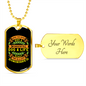 Wonderful Dog Life Necklace Stainless Steel or 18k Gold Dog Tag 24" Chain-Express Your Love Gifts