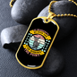 Wonderful Dogs Necklace Stainless Steel or 18k Gold Dog Tag 24" Chain-Express Your Love Gifts