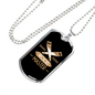 Wood Master Woodworker Dog Tag Stainless Steel or 18k Gold W 24"-Express Your Love Gifts