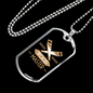 Wood Master Woodworker Dog Tag Stainless Steel or 18k Gold W 24"-Express Your Love Gifts