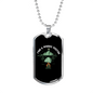 Woods Visitor Hunting Necklace Stainless Steel or 18k Gold Dog Tag 24"-Express Your Love Gifts