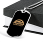 Woodworkers Sneeze Sawdust Woodworker Dog Tag Stainless Steel or 18k Gold W 24"-Express Your Love Gifts