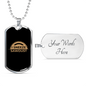 Woodworkers Sneeze Sawdust Woodworker Dog Tag Stainless Steel or 18k Gold W 24"-Express Your Love Gifts