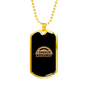Woodworkers Sneeze Sawdust Woodworker Dog Tag Stainless Steel or 18k Gold W 24"-Express Your Love Gifts
