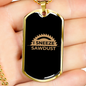 Woodworkers Sneeze Sawdust Woodworker Dog Tag Stainless Steel or 18k Gold W 24"-Express Your Love Gifts