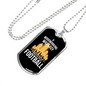 Woodworking Is Not Easy Woodworker Dog Tag Stainless Steel or 18k Gold W 24"-Express Your Love Gifts