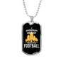 Woodworking Is Not Easy Woodworker Dog Tag Stainless Steel or 18k Gold W 24"-Express Your Love Gifts