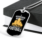 Woodworking Is Not Easy Woodworker Dog Tag Stainless Steel or 18k Gold W 24"-Express Your Love Gifts
