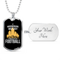 Woodworking Is Not Easy Woodworker Dog Tag Stainless Steel or 18k Gold W 24"-Express Your Love Gifts