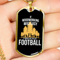 Woodworking Is Not Easy Woodworker Dog Tag Stainless Steel or 18k Gold W 24"-Express Your Love Gifts