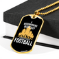 Woodworking Is Not Easy Woodworker Dog Tag Stainless Steel or 18k Gold W 24"-Express Your Love Gifts