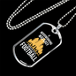 Woodworking Is Not Easy Woodworker Dog Tag Stainless Steel or 18k Gold W 24"-Express Your Love Gifts
