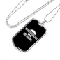 Woodworking Makes Me Happy Woodworker Dog Tag Stainless Steel or 18k Gold W 24"-Express Your Love Gifts