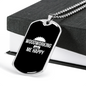 Woodworking Makes Me Happy Woodworker Dog Tag Stainless Steel or 18k Gold W 24"-Express Your Love Gifts