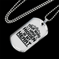 Word Hidden In My Heart Christian Necklace Stainless Steel or 18k Gold Dog Tag 24" Chain-Express Your Love Gifts