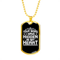 Word My Heart Christian Necklace Stainless Steel or 18k Gold Dog Tag 24" Chain-Express Your Love Gifts