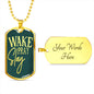 Work Pray Slay Stainless Steel or 18k Gold Dog Tag 24" Chain-Express Your Love Gifts