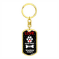 Working Kelpie Keychain Stainless Steel or 18k Gold Dog Tag Keyring-Express Your Love Gifts