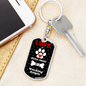 Working Kelpie Keychain Stainless Steel or 18k Gold Dog Tag Keyring-Express Your Love Gifts