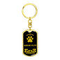 Working Kelpie Keychain Stainless Steel or 18k Gold-Express Your Love Gifts