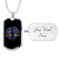 Working Tools Of Carpenter Woodworker Dog Tag Stainless Steel or 18k Gold W 24"-Express Your Love Gifts