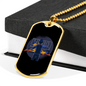 Working Tools Of Carpenter Woodworker Dog Tag Stainless Steel or 18k Gold W 24"-Express Your Love Gifts