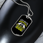 Workout and Dog Necklace Stainless Steel or 18k Gold Dog Tag 24" Chain-Express Your Love Gifts