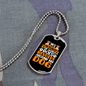 World Revolve Around Dog Necklace Stainless Steel or 18k Gold Dog Tag 24" Chain-Express Your Love Gifts