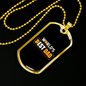 World's Best Bitcoin Dad Crypto Necklace Stainless Steel or 18k Gold Dog Tag 24" Chain-Express Your Love Gifts
