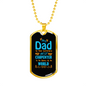 World'S Best Carpenter Woodworker Dog Tag Stainless Steel or 18k Gold W 24"-Express Your Love Gifts