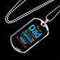 World'S Best Carpenter Woodworker Dog Tag Stainless Steel or 18k Gold W 24"-Express Your Love Gifts