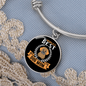 World's Best Dog Mom Bracelet Stainless Steel or 18k Gold Circle Bangle-Express Your Love Gifts