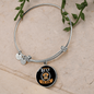World's Best Dog Mom Bracelet Stainless Steel or 18k Gold Circle Bangle-Express Your Love Gifts
