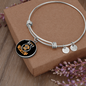 World's Best Dog Mom Bracelet Stainless Steel or 18k Gold Circle Bangle-Express Your Love Gifts