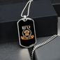 World's Best Dog Mom Necklace Stainless Steel or 18k Gold Dog Tag 24" Chain-Express Your Love Gifts