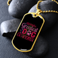World's Greates Dog Grandma Necklace Stainless Steel or 18k Gold Dog Tag 24" Chain-Express Your Love Gifts