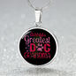 World's Greatest Dog Grandma Circle Necklace Stainless Steel or 18k Gold 18-22"-Express Your Love Gifts