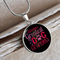 World's Greatest Dog Grandma Circle Necklace Stainless Steel or 18k Gold 18-22"-Express Your Love Gifts