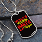 World's Okayest Poker Player Gambler Necklace Stainless Steel or 18k Gold Dog Tag 24" Chain-Express Your Love Gifts